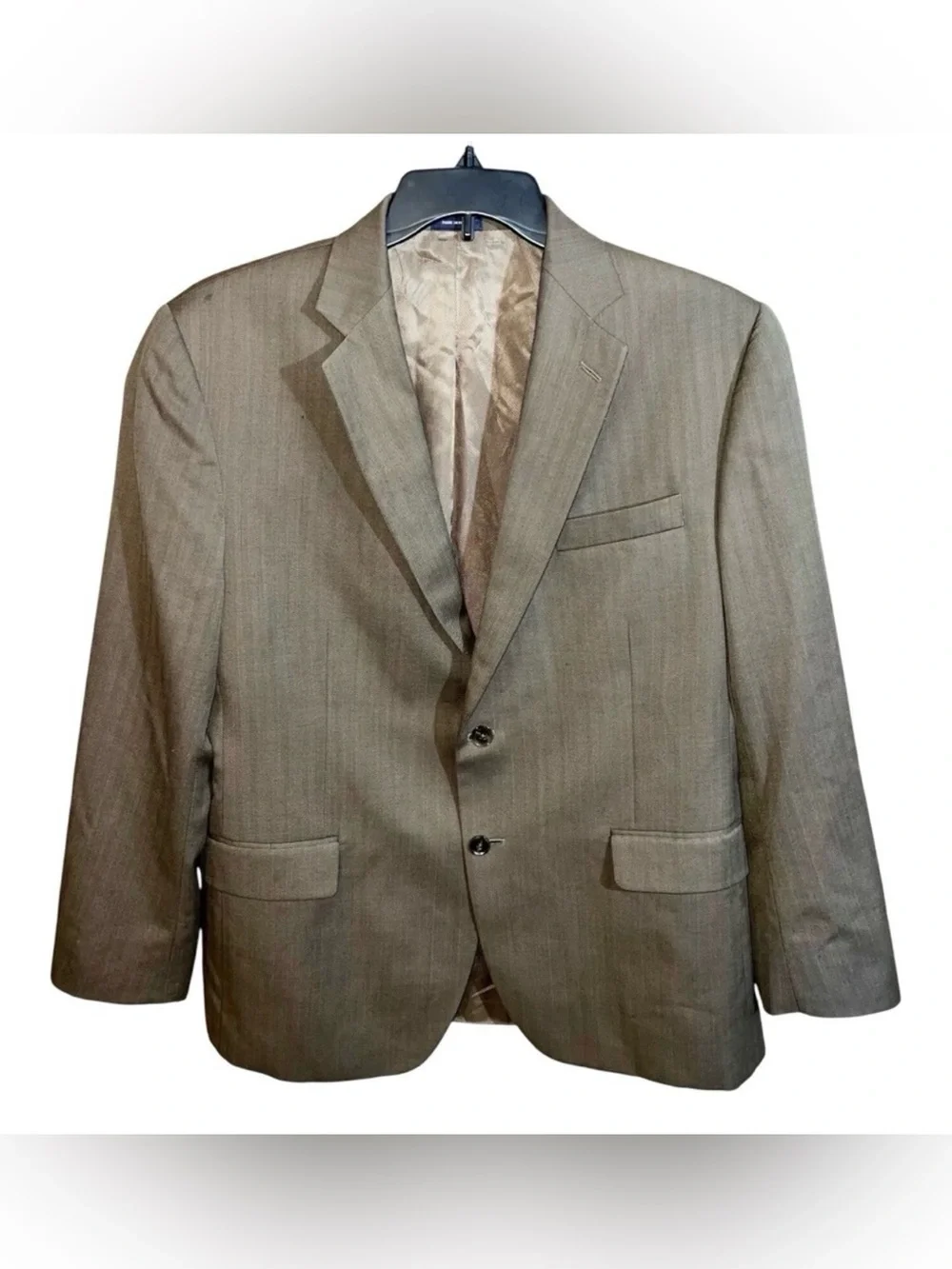 Stafford Blazer Sport Coat Blazer Men’s Size 44R Tan Classic Fit Travel 2 Button